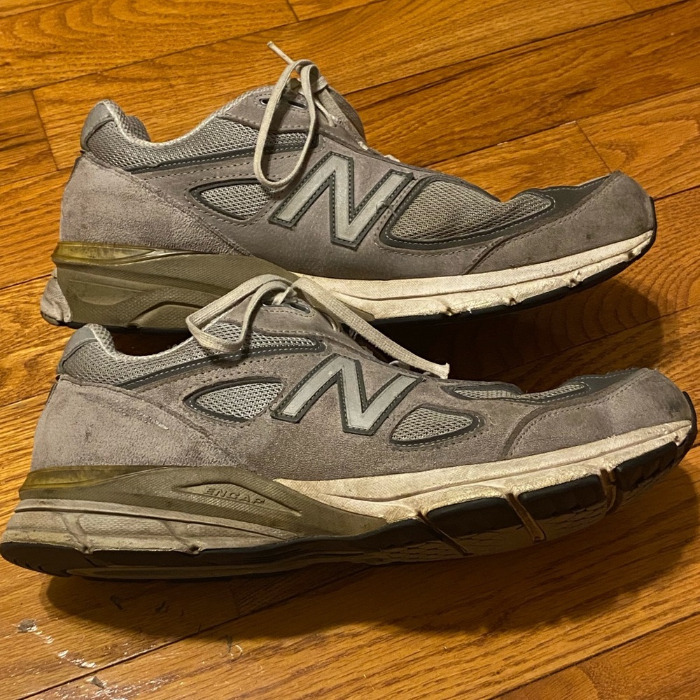 Men's New Balance 990v4 Gray Walking Running Shoes Made in USA Size‎ 12.5